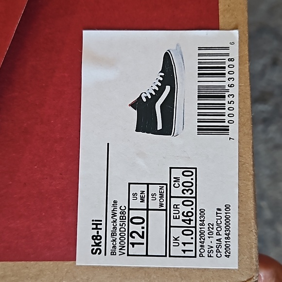 Vans SK8-High Size 12 1942 Sneakers - Picture 2 of 7